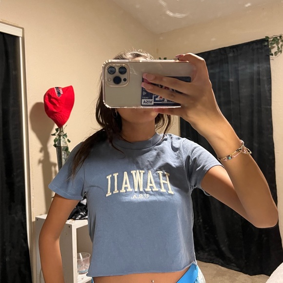 blue malibu CA crop top - Picture 1 of 1